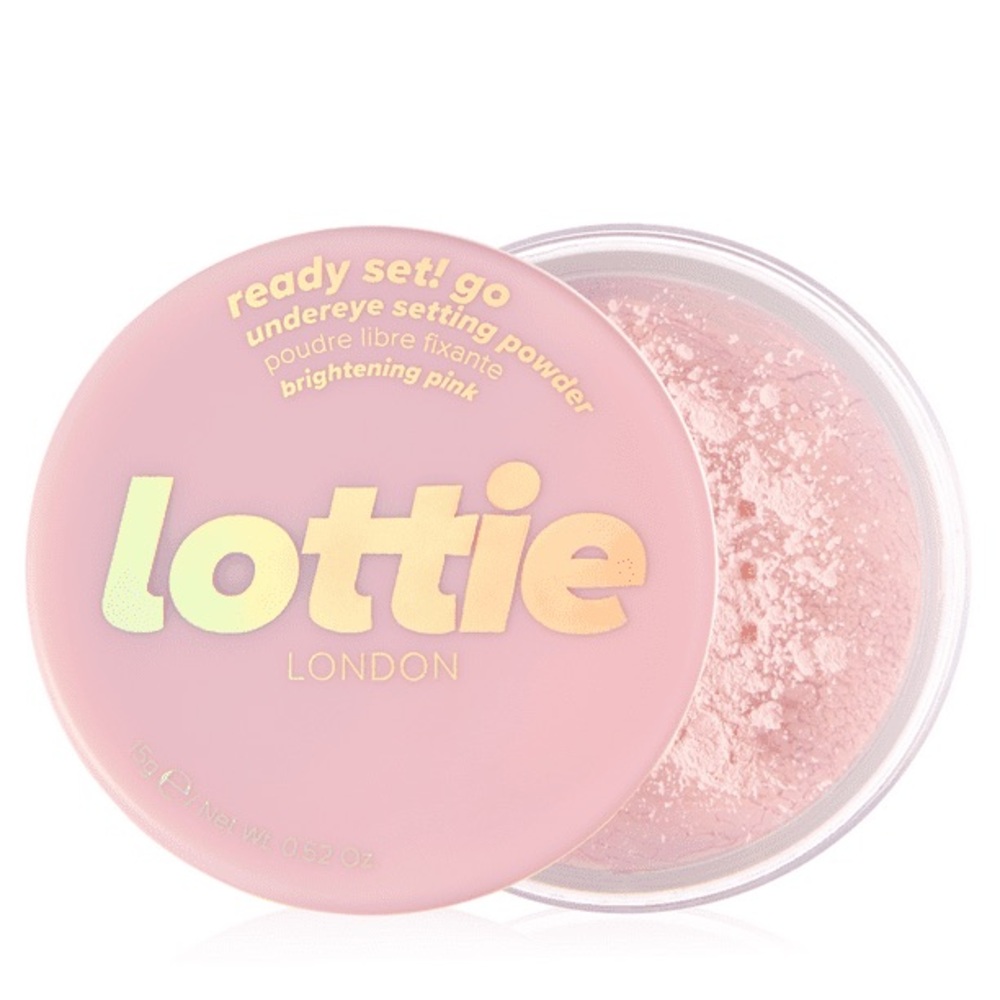 Lottie London Ready Set! Go - Brightening Pink‎ Under Eye Setting Powder